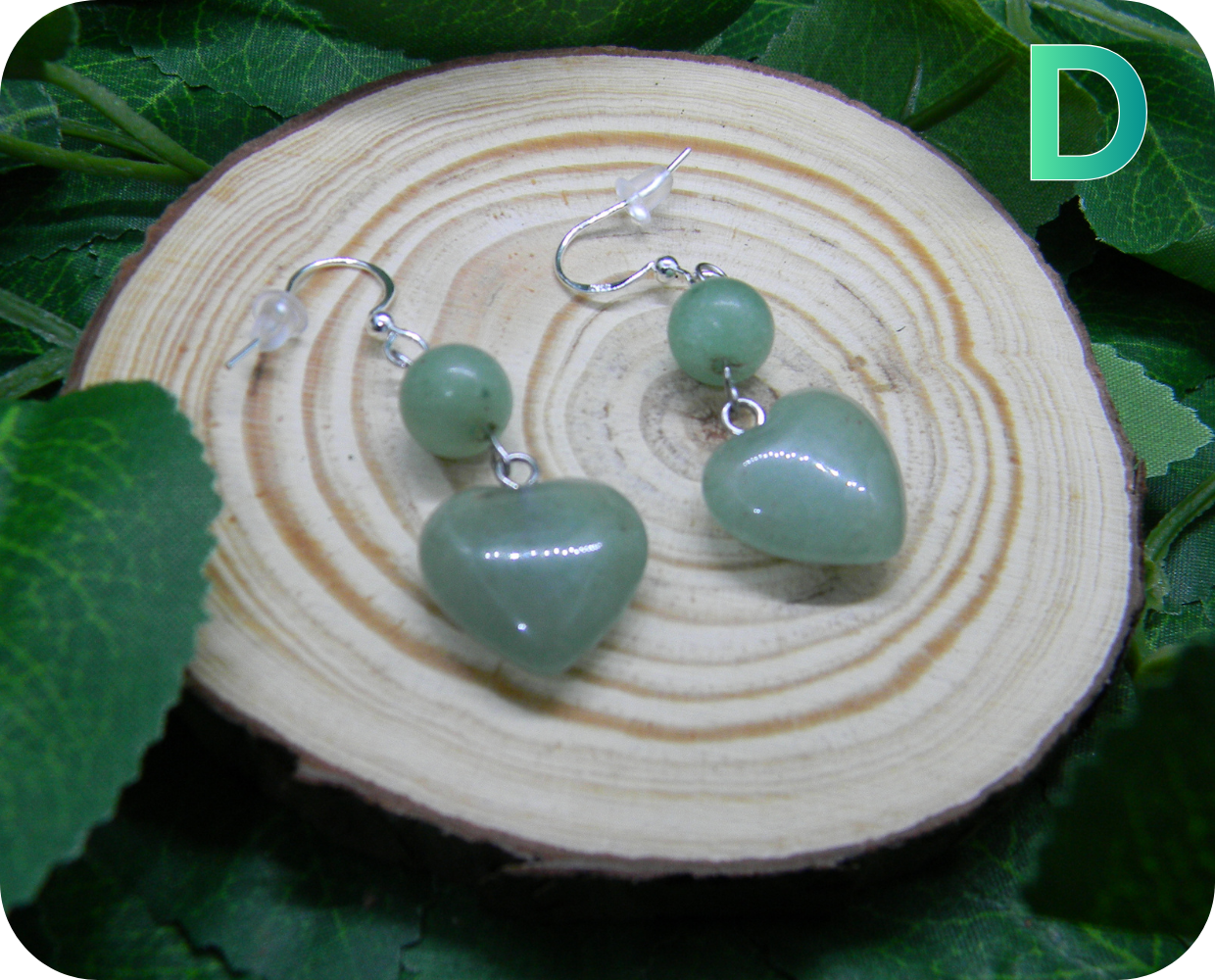 Boucles d'Oreilles Coeurs de Forêt