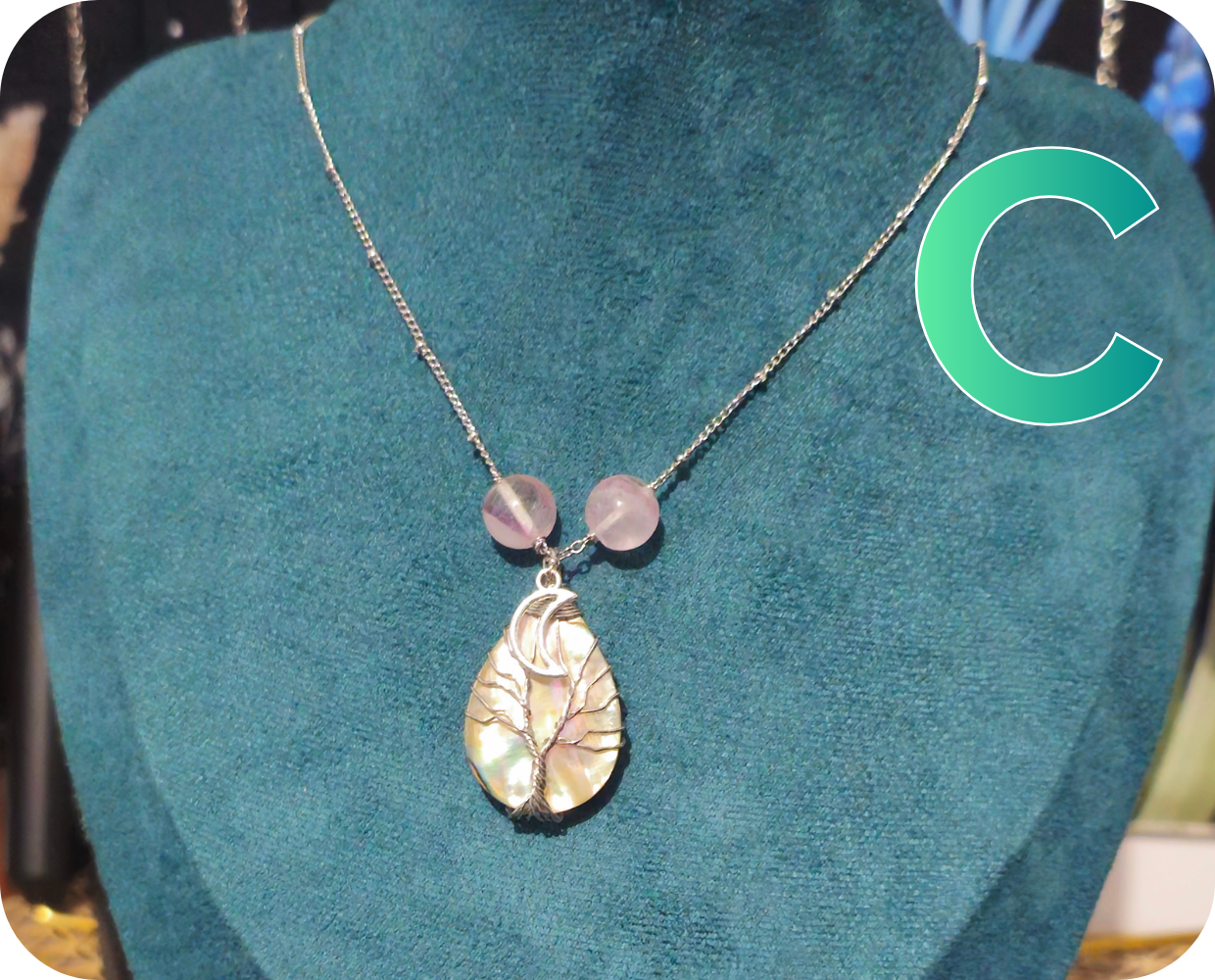 Collier Lune Irisée