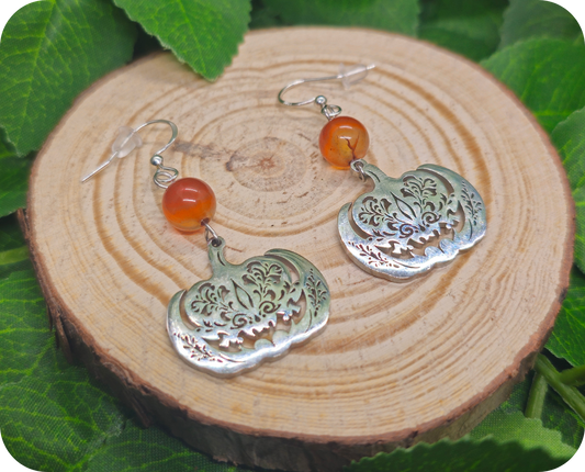 Boucles d'Oreilles Citrouilles flamboyantes