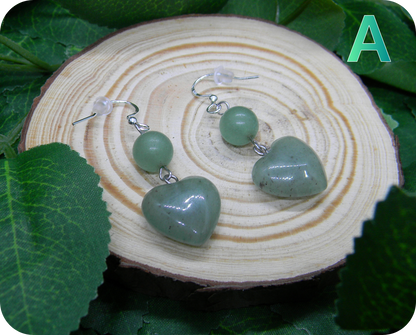 Boucles d'Oreilles Coeurs de Forêt