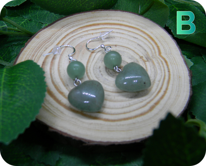 Boucles d'Oreilles Coeurs de Forêt