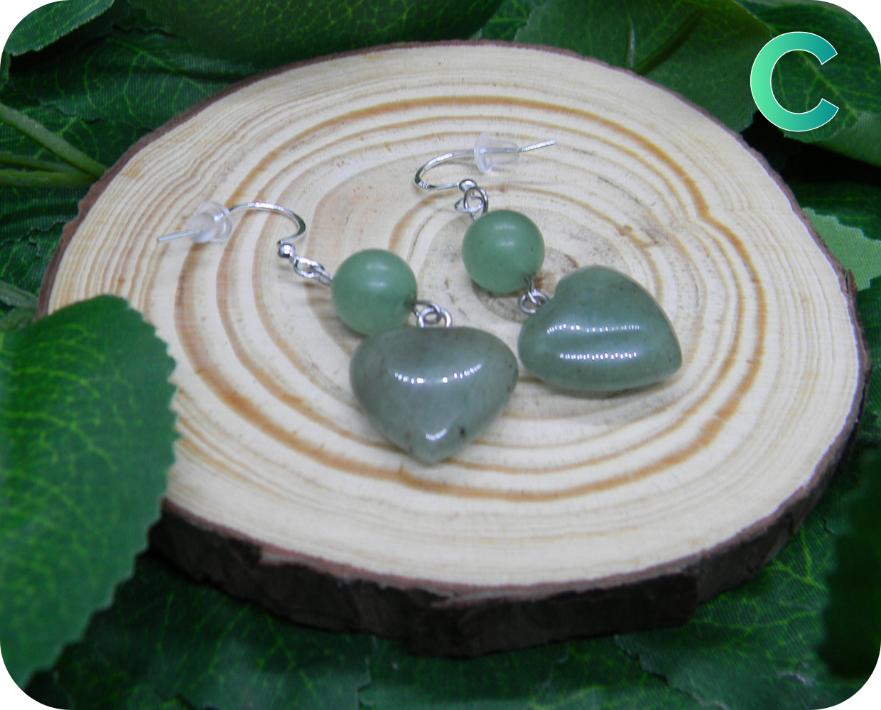 Boucles d'Oreilles Coeurs de Forêt