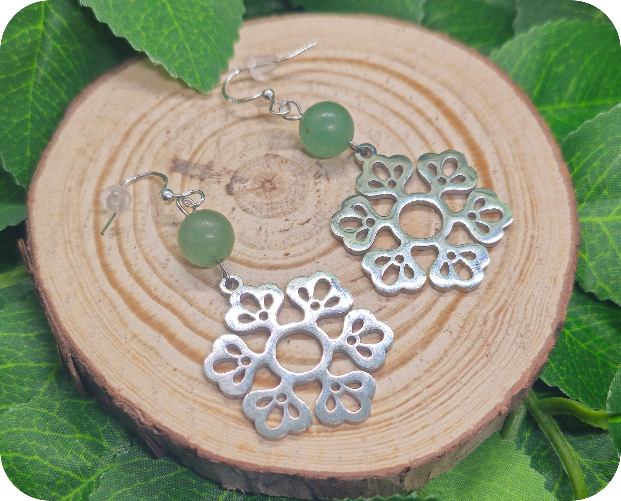 Boucles d'Oreilles Fleurs boréales