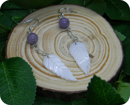 Boucles d'Oreilles Plumes Astrales