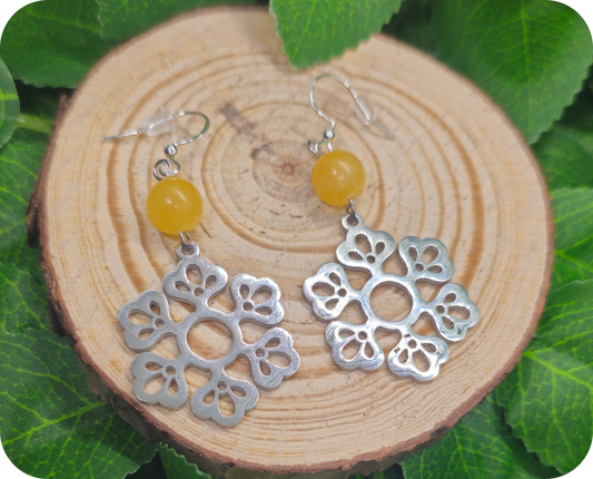 Boucles d'Oreilles Fleurs lumineuses