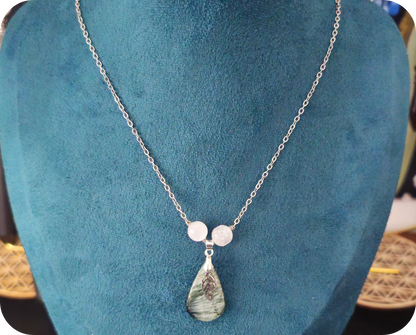 Collier Feuille Céleste