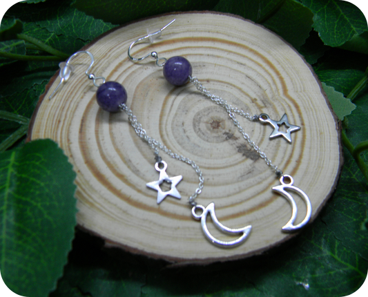 Boucles d'Oreilles Cascades Astrales