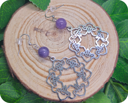 Boucles d'Oreilles Rêves lilas