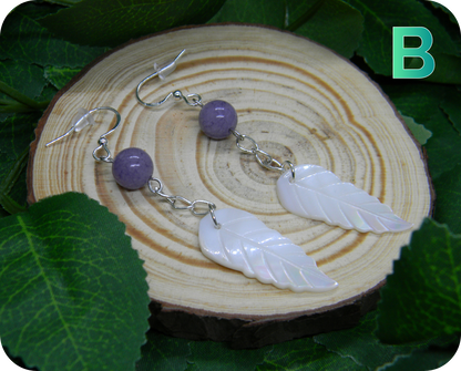 Boucles d'Oreilles Plumes Astrales