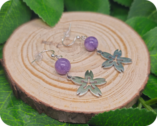 Boucles d'Oreilles Sakuras nocturnes