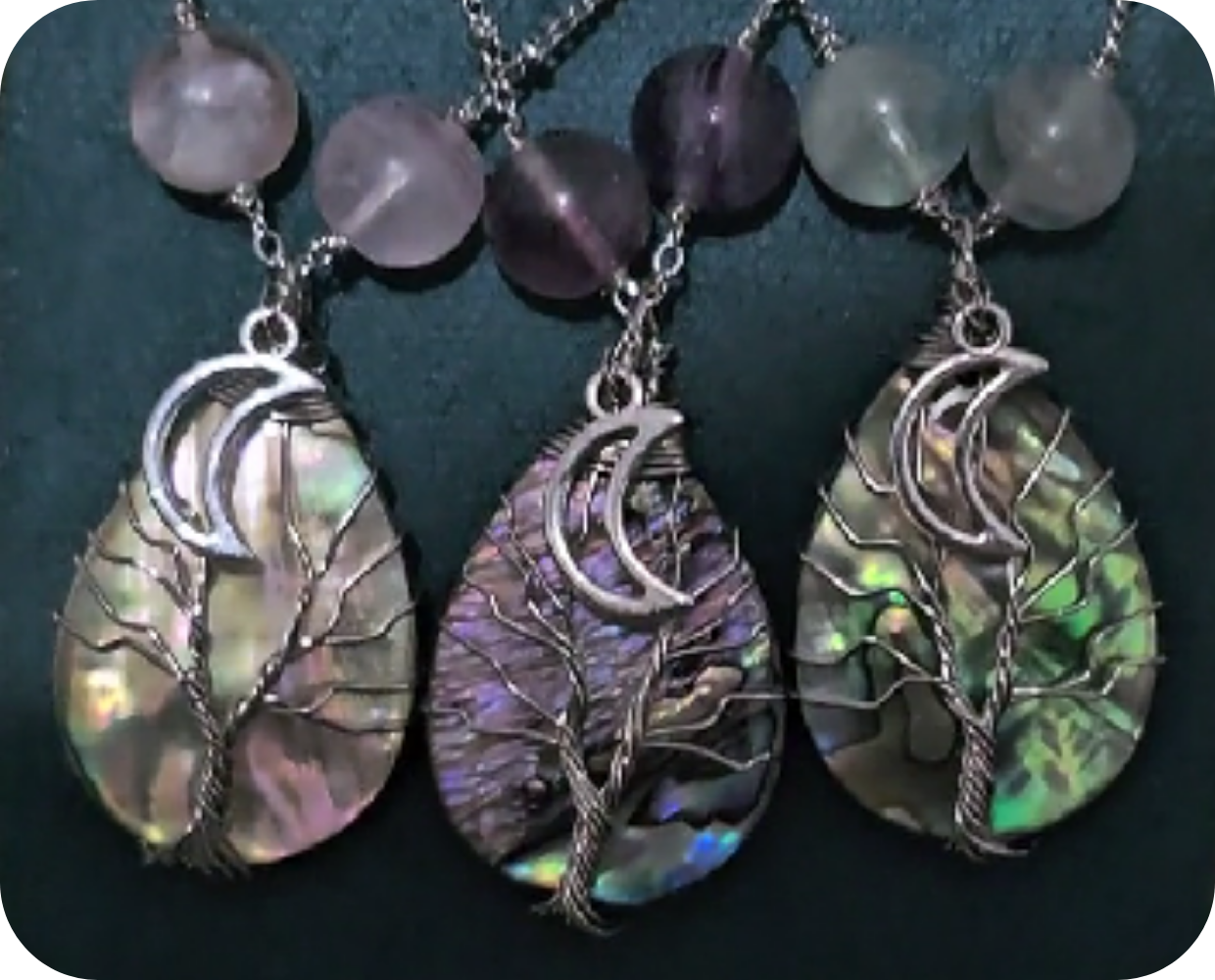 Collier Lune Irisée